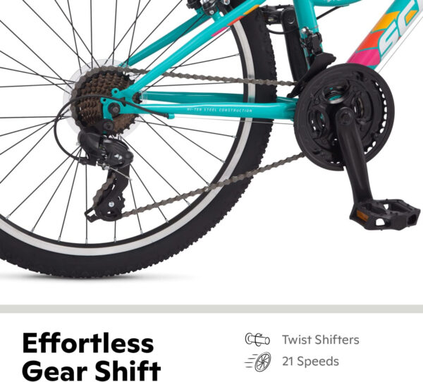689a36cf604e0ab33e1cd06e2ca7335cb1bf69a98ef7719d34713.jpg Schwinn High Timber Mountain Bike for Adult Youth Men Women Boys Girls, 24 to 29-Inch Wheels, 7 or 21-Speeds, Front Suspension, Aluminum and Steel Frame Options