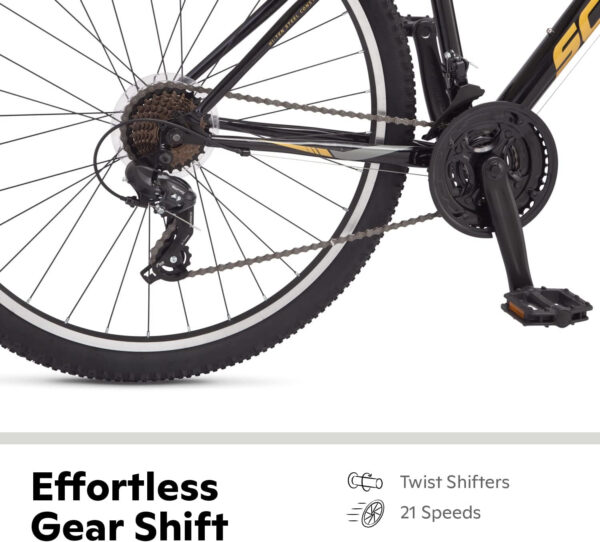 689a36db23012589539b803e113cb940d5491f398eae106755350.jpg Schwinn High Timber Mountain Bike for Adult Youth Men Women Boys Girls, 24 to 29-Inch Wheels, 7 or 21-Speeds, Front Suspension, Aluminum and Steel Frame Options
