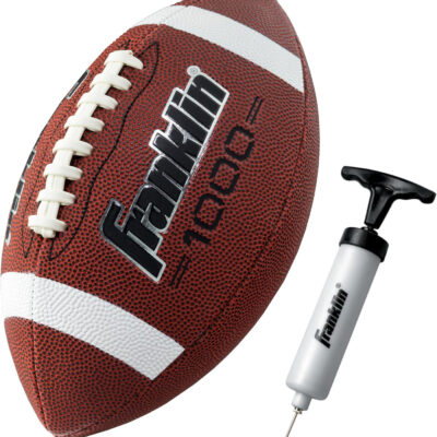 689a3d519d0b0693455953f2709d59508ead32e7e6be85a00607d.jpg Franklin Sports Youth + Adult Footballs - Extra Grip 1000 Official Size, Junior + Pee Wee Kids - 1 + 12 Packs