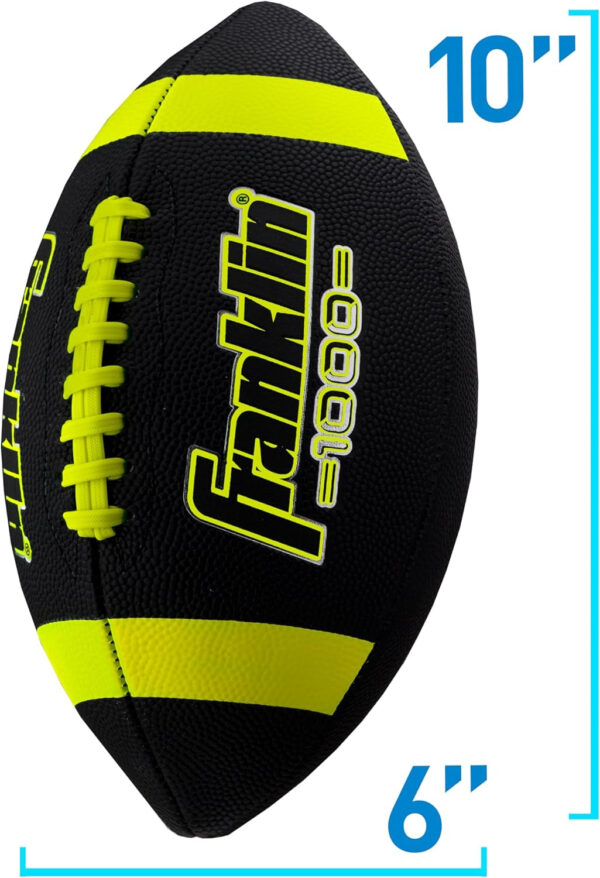 689a3d59b8da3ac23d549d29ead61c9a919bb23800550c40de880.jpg Franklin Sports Youth + Adult Footballs - Extra Grip 1000 Official Size, Junior + Pee Wee Kids - 1 + 12 Packs