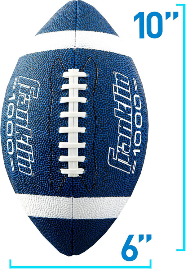 689a3d63be56debd0fdc8e7ac56c6b5fb901e2f48fda763aaf21a.jpg Franklin Sports Youth + Adult Footballs - Extra Grip 1000 Official Size, Junior + Pee Wee Kids - 1 + 12 Packs