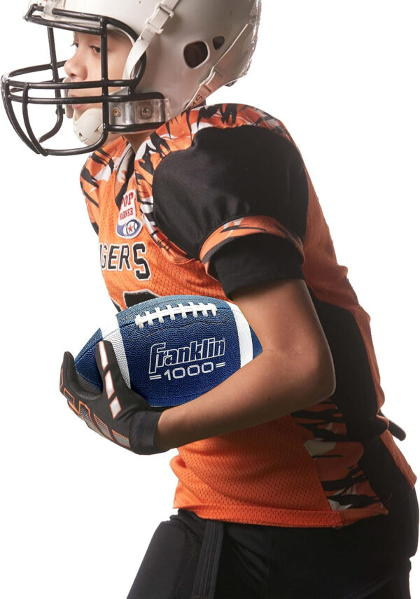 689a3d651d5dd18ee5db86c2217ab469ff0c8c9b9c7d80ce59c3b.jpg Franklin Sports Youth + Adult Footballs - Extra Grip 1000 Official Size, Junior + Pee Wee Kids - 1 + 12 Packs