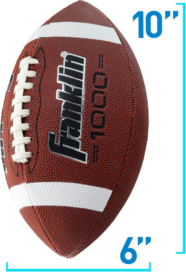 689a3d6b8593d1addc3e0507ba73f476a97319cb3d48d502c5dcd.jpg Franklin Sports Youth + Adult Footballs - Extra Grip 1000 Official Size, Junior + Pee Wee Kids - 1 + 12 Packs