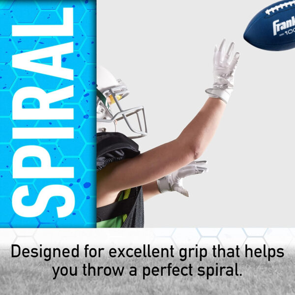 689a3d7772d5f21246bce7bc89d64ca54dd36bb1cc04dd5429349.jpg Franklin Sports Youth + Adult Footballs - Extra Grip 1000 Official Size, Junior + Pee Wee Kids - 1 + 12 Packs