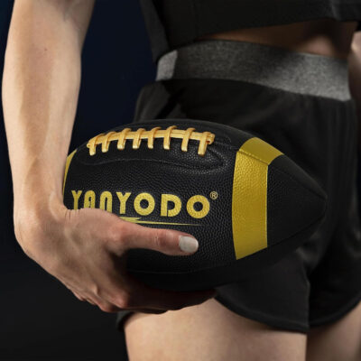 689a3e1e79daafa3a39dbd87930c20ab5cee2c8dbd325e200aacd.jpg 6 Pack Football Size 6/9 Official Sized Ball with Textured Grip for Youth High School&College Practice, Match and Scrimmage Play Indoors & Outdoors All Weather Use with Pump
