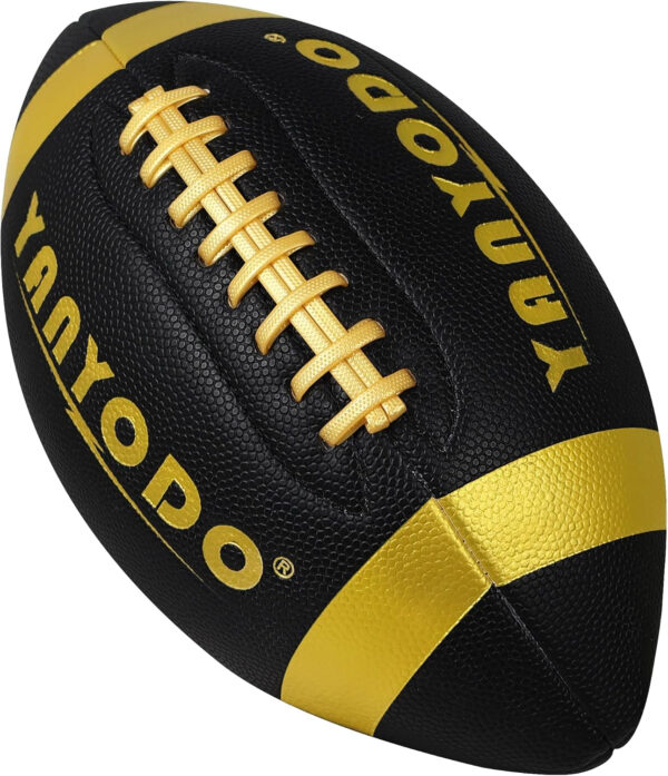 689a3e1faed6210d5d225bec6d26f5a78378539e742324c36f46d.jpg 6 Pack Football Size 6/9 Official Sized Ball with Textured Grip for Youth High School&College Practice, Match and Scrimmage Play Indoors & Outdoors All Weather Use with Pump