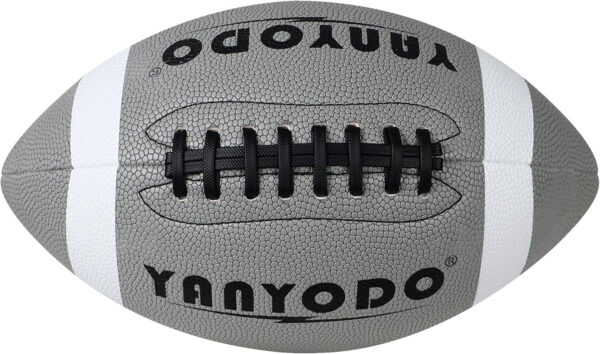 689a3e3b87a2b1e2c5e8fd3911062b0afbf81df445ff176339c28.jpg 6 Pack Football Size 6/9 Official Sized Ball with Textured Grip for Youth High School&College Practice, Match and Scrimmage Play Indoors & Outdoors All Weather Use with Pump