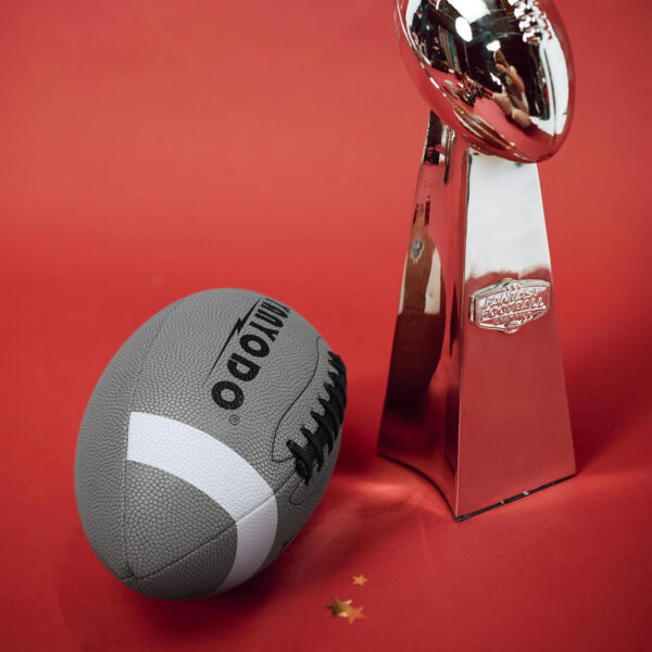 689a3e3ec89578414745072d829ab6d1f4849bbd14bf925fd24f1.jpg 6 Pack Football Size 6/9 Official Sized Ball with Textured Grip for Youth High School&College Practice, Match and Scrimmage Play Indoors & Outdoors All Weather Use with Pump