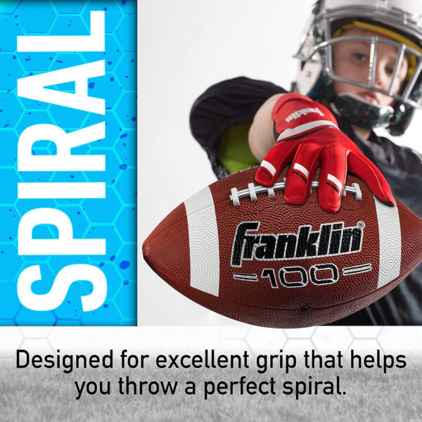 689a3e98d0d9e1120d119b10681093c82385c35e4c9d5d951ad22.jpg Franklin Sports Kids Junior Grip-Rite Youth Junior Size Rubber Footballs - Peewee Kids Durable Outdoor Footballs - Single & Bulk Packs Available