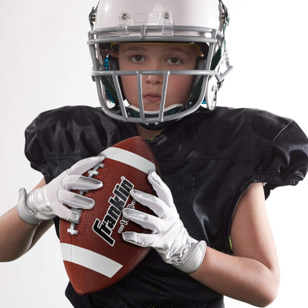 689a3ea35131ed8d87a53aa1d5d8c1c476de5da46fc005e971069.jpg Franklin Sports Kids Junior Grip-Rite Youth Junior Size Rubber Footballs - Peewee Kids Durable Outdoor Footballs - Single & Bulk Packs Available