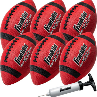689a3eb61a46561450814bcfbeff0b38bc37533db37f2c6eac514.jpg Franklin Sports Kids Junior Grip-Rite Youth Junior Size Rubber Footballs - Peewee Kids Durable Outdoor Footballs - Single & Bulk Packs Available