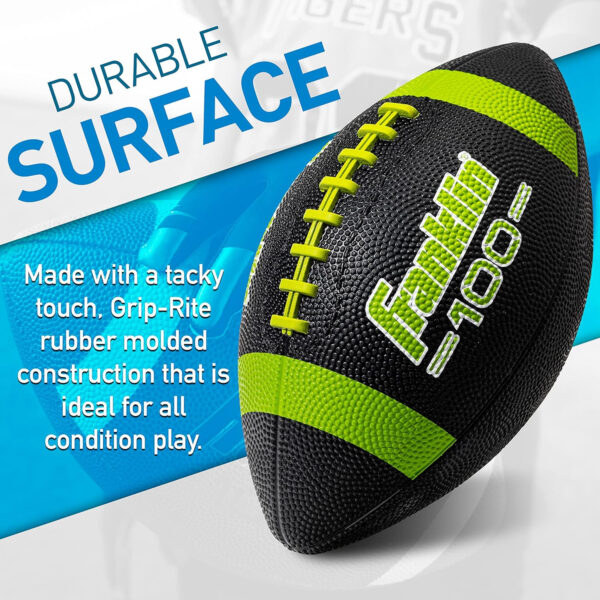 689a3ebaea2a7ec400c8e86af3bd755d3233bf1c063b0e9051d1e.jpg Franklin Sports Kids Junior Grip-Rite Youth Junior Size Rubber Footballs - Peewee Kids Durable Outdoor Footballs - Single & Bulk Packs Available