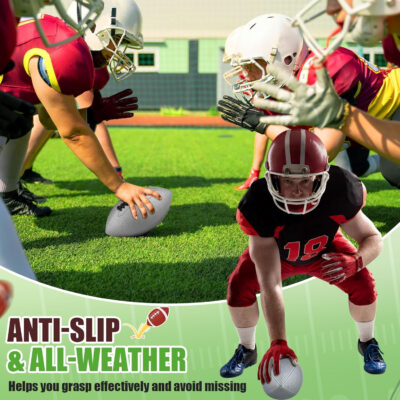 689a3fda26c07575c2027022a48de3f03efe73f3bcc803c939251.jpg Syhood 12 Pack Composite Leather Footballs Official Size Footballs Bulk Leather Inflatable Football with Pump Regulation Highschool College Football for Training and Recreational Play