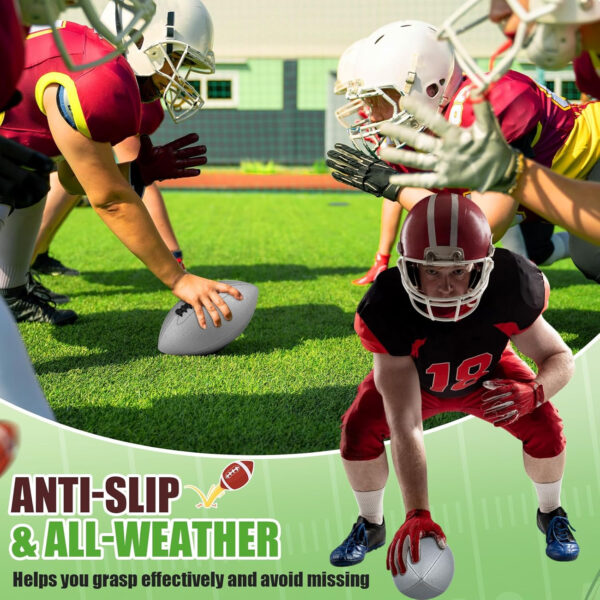 689a3fda26c07575c2027022a48de3f03efe73f3bcc803c939251.jpg Syhood 12 Pack Composite Leather Footballs Official Size Footballs Bulk Leather Inflatable Football with Pump Regulation Highschool College Football for Training and Recreational Play