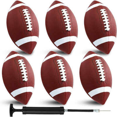 689a3fed32eec6fe7723e0dc2f9ebf97497ec66ecc56a9af9ca58.jpg Jerify Composite Leather Footballs Official Size Composite Leather Balls Leather Inflatable Footballs with Pump Indoor Outdoor Footballs Bulk for Training and Recreational Play