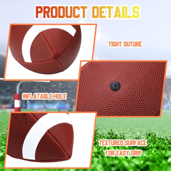 689a3fef97e0f4866ae49af0fa924603dde36cd8b888ed37c1512.jpg Jerify Composite Leather Footballs Official Size Composite Leather Balls Leather Inflatable Footballs with Pump Indoor Outdoor Footballs Bulk for Training and Recreational Play