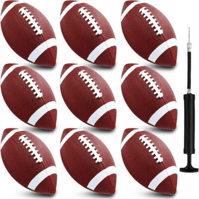 689a3ffdcb8fbc79586ea930078fde885ec5e480a5ecff6e65892.jpg Jerify Composite Leather Footballs Official Size Composite Leather Balls Leather Inflatable Footballs with Pump Indoor Outdoor Footballs Bulk for Training and Recreational Play