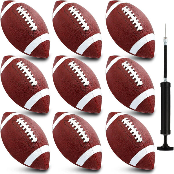 689a3ffdcb8fbc79586ea930078fde885ec5e480a5ecff6e65892.jpg Jerify Composite Leather Footballs Official Size Composite Leather Balls Leather Inflatable Footballs with Pump Indoor Outdoor Footballs Bulk for Training and Recreational Play