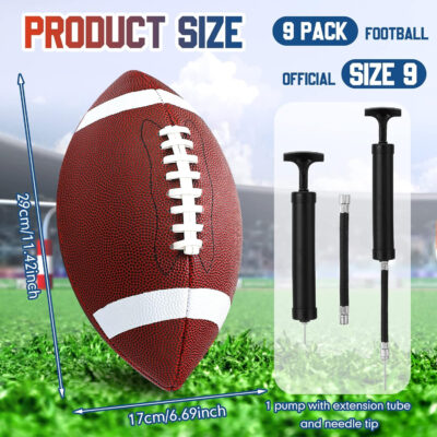 689a3fff2d9228dd04d6151a629da1422aa9a856f4d34b86f1ff3.jpg Jerify Composite Leather Footballs Official Size Composite Leather Balls Leather Inflatable Footballs with Pump Indoor Outdoor Footballs Bulk for Training and Recreational Play