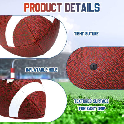 689a40006ec8ec371bc063f967b559785ee713b3059004cf29c31.jpg Jerify Composite Leather Footballs Official Size Composite Leather Balls Leather Inflatable Footballs with Pump Indoor Outdoor Footballs Bulk for Training and Recreational Play