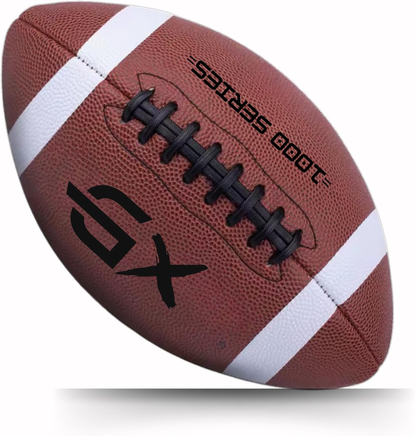 Official Size 7 Football – Durable,Strong Grip Leather Adult & Youth Football for Practice, Game Day, Outdoor Sports, and Training – Ideal for American Football Lovers & Athletes