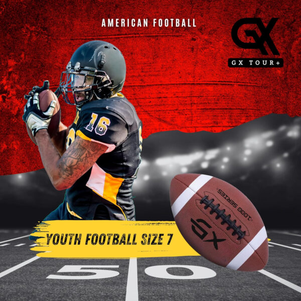 689a40c744bdfd7de62385a54d13f079c210cc6aac488448472fc.jpg Official Size 7 Football – Durable,Strong Grip Leather Adult & Youth Football for Practice, Game Day, Outdoor Sports, and Training – Ideal for American Football Lovers & Athletes