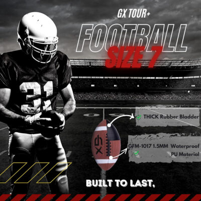 689a40cd05082b8b5f7f724406737fb38307eb359cd67ff233a62.jpg Official Size 7 Football – Durable,Strong Grip Leather Adult & Youth Football for Practice, Game Day, Outdoor Sports, and Training – Ideal for American Football Lovers & Athletes