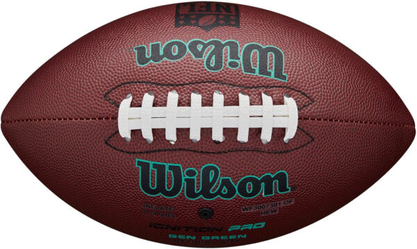 689a40ee8d7802111d28e5eeb85b191102936e14397a29a724899.jpg WILSON NFL Ignition Pro Eco Footballs - Brown