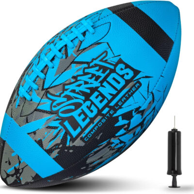 689a4109d3bf05816fd4601a5dfa6f85e99f2e3e943c7e93243c2.jpg Street Legends Youth Football for Kids, Graffiti Printed Composite Leather Size 8 Football- Includes Pump, Made for Training, Practicing, & Recreational Play