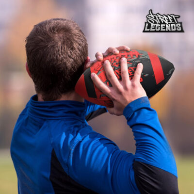 689a411610f9480321471a7e04f3c40691d4a8923f40450633df1.jpg Street Legends Youth Football for Kids, Graffiti Printed Composite Leather Size 8 Football- Includes Pump, Made for Training, Practicing, & Recreational Play