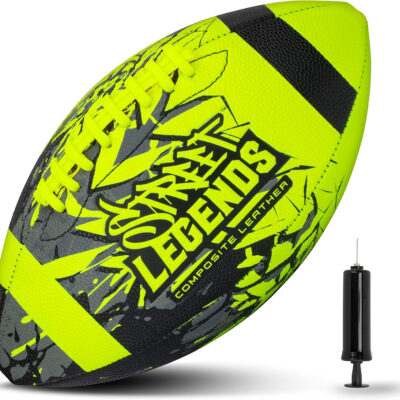 689a41293aa9d0b85813fee6574f1cea884a0c8fe83de1432506c.jpg Street Legends Youth Football for Kids, Graffiti Printed Composite Leather Size 8 Football- Includes Pump, Made for Training, Practicing, & Recreational Play