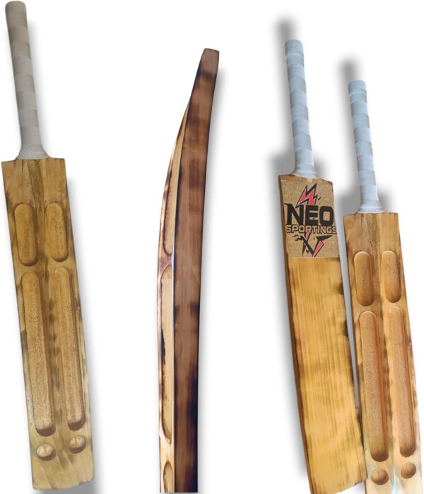 689a42ca6a7a9cef675d7a804a858954322714e74719aa99a1be6.jpg Neo Golden Burn Edition Cricket Tennis Ball Bat, Wooden Scoop Design, 900-1050 Grams, Heavy Weight Kashmir Willow A Grade| Medium to Heavy Tennis Ball| - Pack of 1