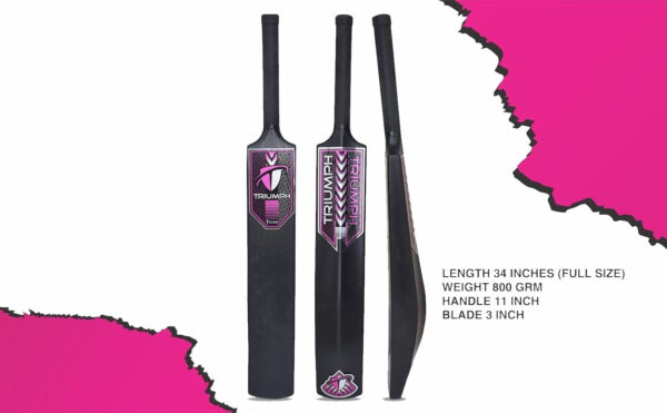 Cricket Full Size Bat for All Age Groups - PVC/Plastic Bat for Tennis & Wind Balls