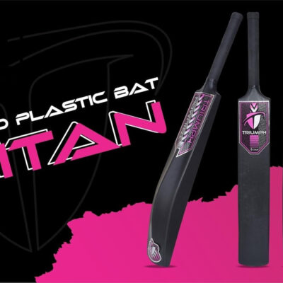 Cricket Full Size Bat for All Age Groups - PVC/Plastic Bat for Tennis & Wind Balls