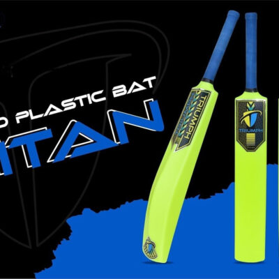 Cricket Full Size Bat for All Age Groups - PVC/Plastic Bat for Tennis & Wind Balls