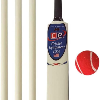 689a43717672e47989ef95f2d3e192d5dee7514e982c333e57de0.jpg Junior Cricket Bat Set Wooden Gift Size 4, 6 Includes Stumps Ball Bat Carrying Bag