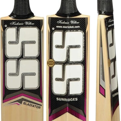 689a43ea1fba8b2a327adda427285e03e05a6fda68367201a3e78.jpg SS Cricket Bat Gladiator Kashmir Willow Full Adult Size Short Handle by Sunridges with Free Sunridges Bat Cover - Bat Suitable for Playing with Normal Cork Ball or Heavy Tennis Ball