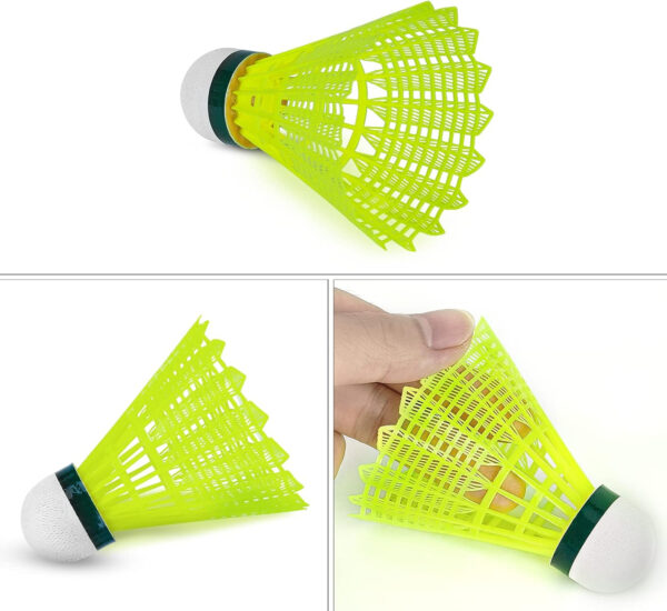 689a463ce8c4d33093adbc97763e6ee057412bf93f1c6227e984b.jpg Badminton Rackets Set with 6 Shuttlecocks, Lightweight Badminton Set of 4 for Outdoor Backyard Games, Racquets with Durability for Beginners and Casual Players