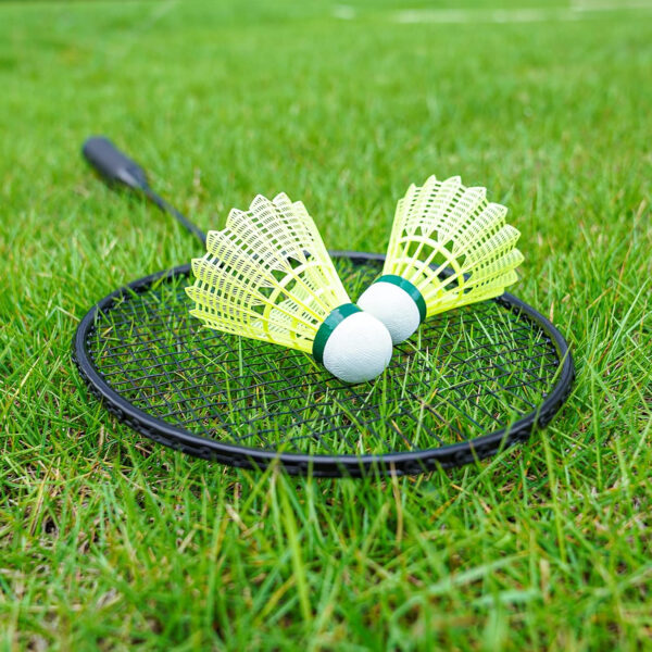 689a463e2dbe6773e9dcec66cd2a9bfe1a620284a4aee693d3327.jpg Badminton Rackets Set with 6 Shuttlecocks, Lightweight Badminton Set of 4 for Outdoor Backyard Games, Racquets with Durability for Beginners and Casual Players