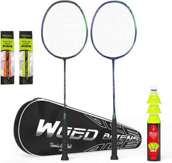 689a466562ec3cc64833633b5cd7561f5c15db3b3b389a734391a.jpg Professional Carbon Fiber Badminton Rackets Badminton Racquet for Backyards Gym