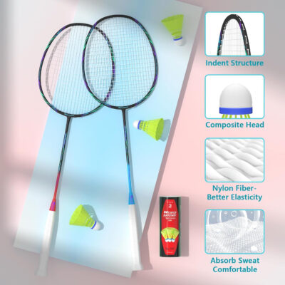 689a46ae872362ae1bc94304ae79141417a5db9b113c005bc909a.jpg Professional Carbon Fiber Badminton Rackets Badminton Racquet for Backyards Gym