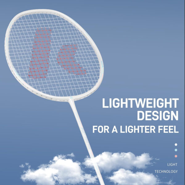 689a46d407673dcc93dee7568b2421821a36cb37fb1eb787901fa.jpg Kawasaki Badminton Racket Professional Graphite Shaft Badminton Set 2 Super Lightweight Shuttlecock Racquet for Training, Sports and Entertainment