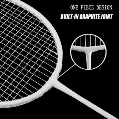 689a46feb7545cc704e6ce2eb810a2f93ebf2f27fb7a4c9e4ac5d.jpg Senston Professional Badminton Rackets Set of 4 - Carbon Fiber, 6 Shuttlecocks, 4 Grips & Bag for Backyard Games | 90g Lightweight