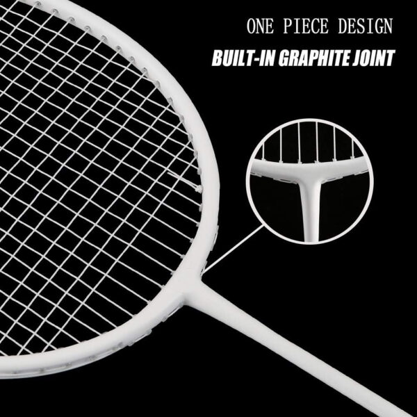 689a46feb7545cc704e6ce2eb810a2f93ebf2f27fb7a4c9e4ac5d.jpg Senston Professional Badminton Rackets Set of 4 - Carbon Fiber, 6 Shuttlecocks, 4 Grips & Bag for Backyard Games | 90g Lightweight