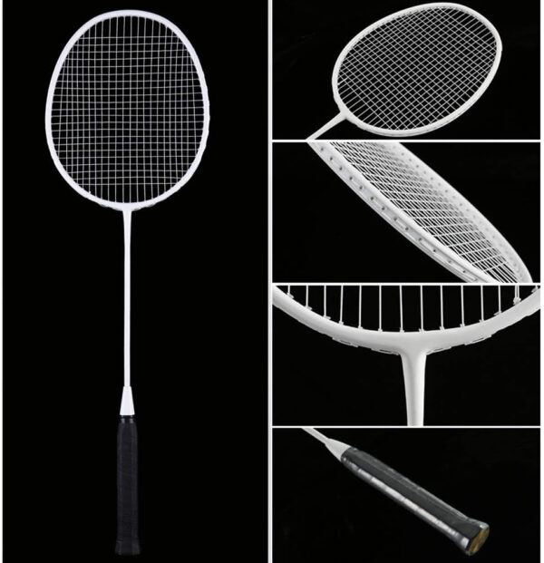 689a46ff6fee8d91209eadcb35ccd155f55de7985ffdda1780963.jpg Senston Professional Badminton Rackets Set of 4 - Carbon Fiber, 6 Shuttlecocks, 4 Grips & Bag for Backyard Games | 90g Lightweight