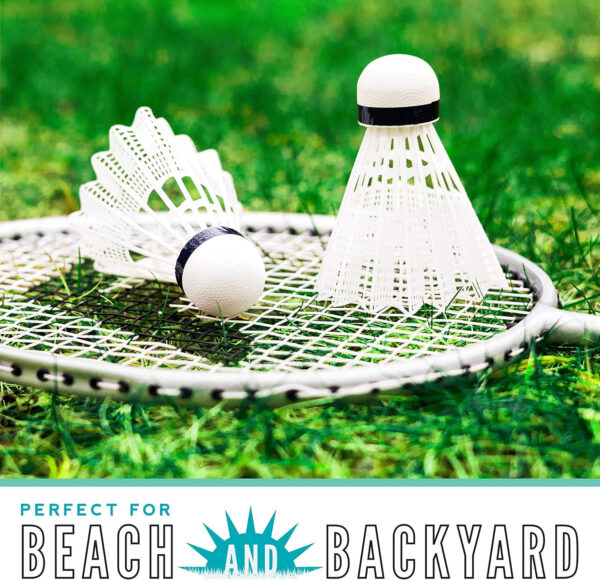 689a4783b300d002a681928f851be8b04c10e3f54035376577b5b.jpg Franklin Sports Badminton Racket + Birdie Set - Replacement Badminton Equipment for Kids + Adults - 2 Player - 4 Player Badminton Racket Sets