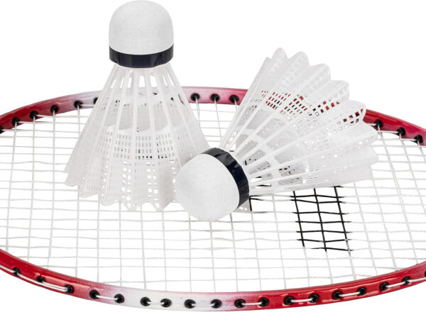 689a47937e951ef5cb8c466a9f1a130d4633de9694a588a88f8a2.jpg Franklin Sports Badminton Racket + Birdie Set - Replacement Badminton Equipment for Kids + Adults - 2 Player - 4 Player Badminton Racket Sets