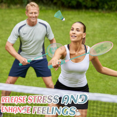 689a47cf9ae62dfd317ba4561d5abb3faaee5b6963088d9dce4ce.jpg Badminton Rackets Set of 4 for Outdoor Backyard Games,Including 4 Rackets, 6 Nylon Shuttlecocks, 4 Replacement Grip Tapes and 1 Carrying Bag, Lightweight Badminton Racquets for Kids Adults Beginners