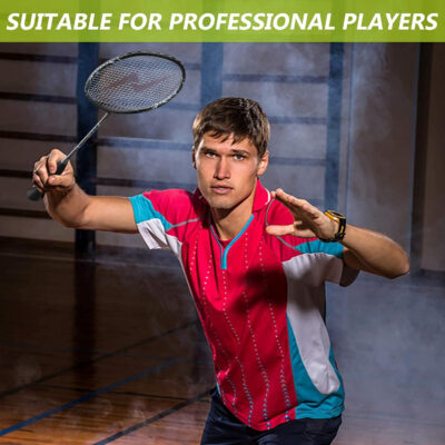 689a4856cb6e3f941a7ae08849195218393cc00023092ad565de2.jpg Nalax Badminton Set,2 Player Badminton Rackets Carbon Fiber Badminton Racquet with 3 Shuttlecocks and 1 Carrying Bag,Badminton Backyard Games for Outdoor,Garden,Beach,Family Fun Game