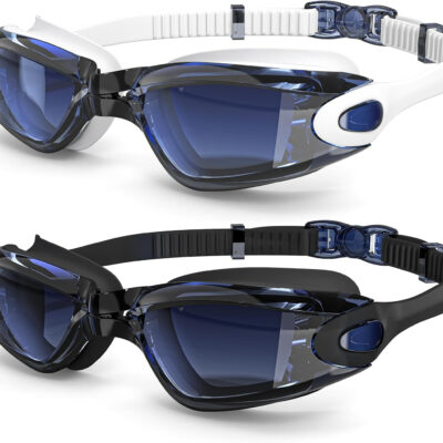 Braylin Swim Goggles, 2-Pack Swimming Goggles, Anti Fog, No Leaking For Adult Women Men Youth